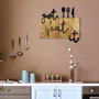 Wallity Just Eat It Escultura de pared en Nogal y Negro